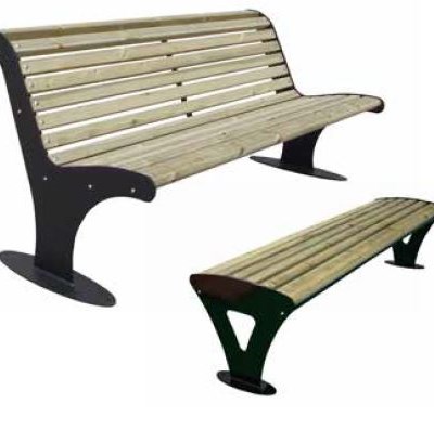 Athena zitbank met & zonder rug