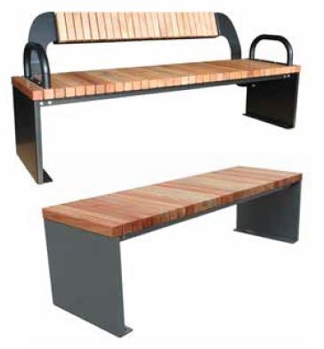 Brema zitbank met & zonder rug